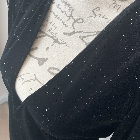 Zara Sparkly Velvet Bodysuit - Picture 6 of 13